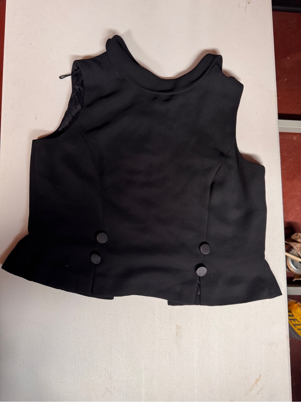 Vintage Donna Morgan vest. Size 12 M/L - Dress button down back posh coquette